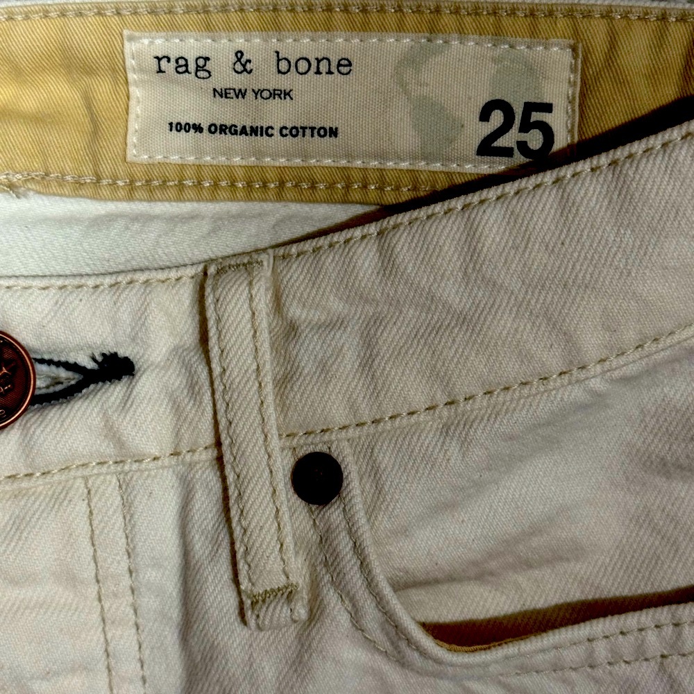 Rag & Bone Ecru Ladies Jeans